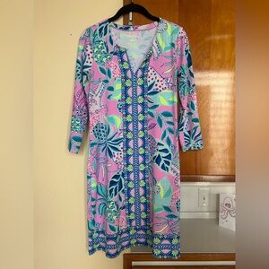 Lilly Pulitzer Nadine ChillyLilly Dress in l Lilac Rose Chica Ticas Sz Small